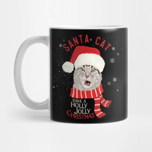 santa cat Mug